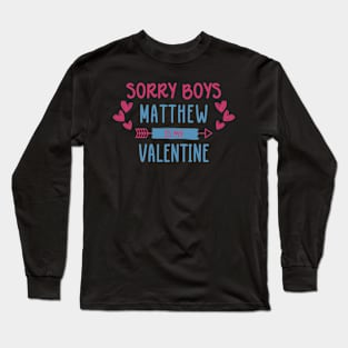 Sorry Boys Matthew Is My Valentine ZEROBASEONE Long Sleeve T-Shirt